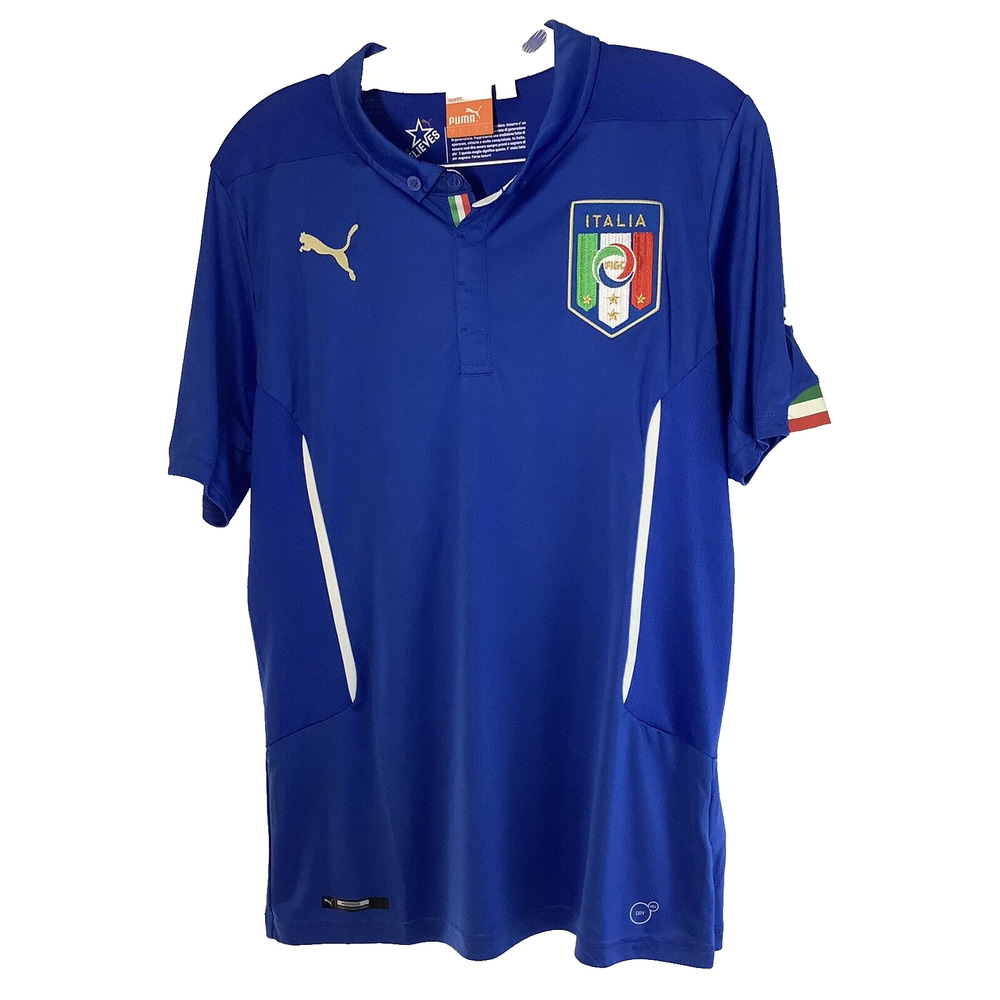 Puma Italy Home Football Shirt 2014-2015 Mens Size S